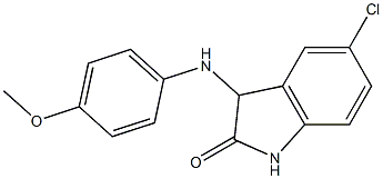  5-chloro-3-[(4-methoxyphenyl)amino]-2,3-dihydro-1H-indol-2-one