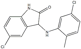  5-chloro-3-[(5-chloro-2-methylphenyl)amino]-2,3-dihydro-1H-indol-2-one