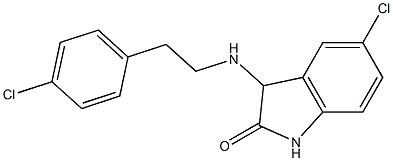 5-chloro-3-{[2-(4-chlorophenyl)ethyl]amino}-2,3-dihydro-1H-indol-2-one|