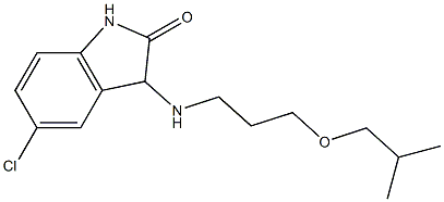 5-chloro-3-{[3-(2-methylpropoxy)propyl]amino}-2,3-dihydro-1H-indol-2-one Structure