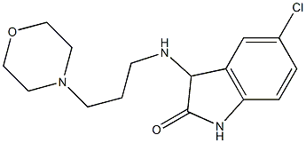 5-chloro-3-{[3-(morpholin-4-yl)propyl]amino}-2,3-dihydro-1H-indol-2-one Struktur