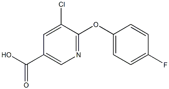 5-chloro-6-(4-fluorophenoxy)nicotinic acid 结构式