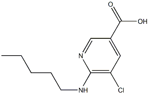 5-chloro-6-(pentylamino)pyridine-3-carboxylic acid Structure