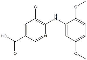 5-chloro-6-[(2,5-dimethoxyphenyl)amino]pyridine-3-carboxylic acid|