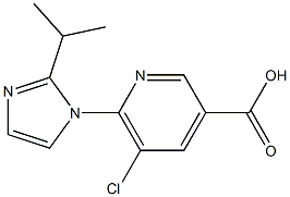  5-chloro-6-[2-(propan-2-yl)-1H-imidazol-1-yl]pyridine-3-carboxylic acid