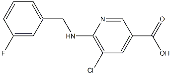 5-chloro-6-{[(3-fluorophenyl)methyl]amino}pyridine-3-carboxylic acid