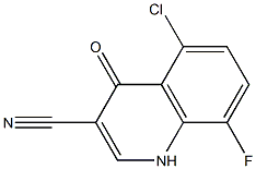 5-chloro-8-fluoro-4-oxo-1,4-dihydroquinoline-3-carbonitrile