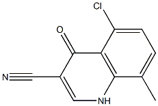 5-chloro-8-methyl-4-oxo-1,4-dihydroquinoline-3-carbonitrile Structure