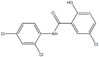 5-chloro-N-(2,4-dichlorophenyl)-2-hydroxybenzamide 结构式