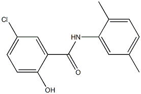 5-chloro-N-(2,5-dimethylphenyl)-2-hydroxybenzamide,,结构式