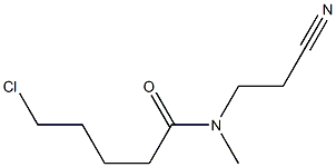 5-chloro-N-(2-cyanoethyl)-N-methylpentanamide Structure