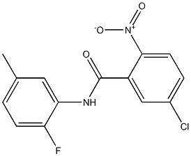 5-chloro-N-(2-fluoro-5-methylphenyl)-2-nitrobenzamide