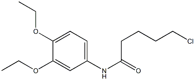 5-chloro-N-(3,4-diethoxyphenyl)pentanamide Structure