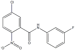 5-chloro-N-(3-fluorophenyl)-2-nitrobenzamide Structure