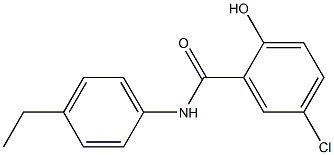 5-chloro-N-(4-ethylphenyl)-2-hydroxybenzamide Structure