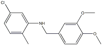 5-chloro-N-[(3,4-dimethoxyphenyl)methyl]-2-methylaniline Structure