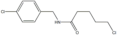 5-chloro-N-[(4-chlorophenyl)methyl]pentanamide,,结构式