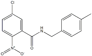 5-chloro-N-[(4-methylphenyl)methyl]-2-nitrobenzamide