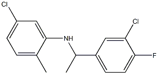 5-chloro-N-[1-(3-chloro-4-fluorophenyl)ethyl]-2-methylaniline