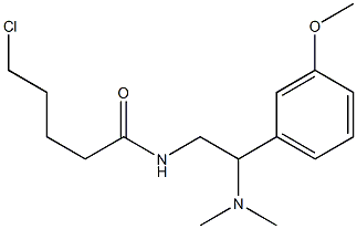5-chloro-N-[2-(dimethylamino)-2-(3-methoxyphenyl)ethyl]pentanamide,,结构式