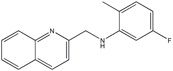 5-fluoro-2-methyl-N-(quinolin-2-ylmethyl)aniline Struktur