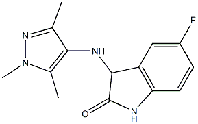 5-fluoro-3-[(1,3,5-trimethyl-1H-pyrazol-4-yl)amino]-2,3-dihydro-1H-indol-2-one