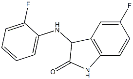 5-fluoro-3-[(2-fluorophenyl)amino]-2,3-dihydro-1H-indol-2-one Structure