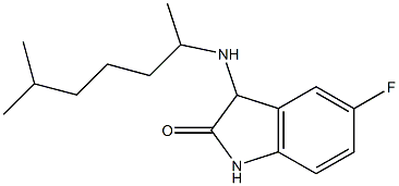 5-fluoro-3-[(6-methylheptan-2-yl)amino]-2,3-dihydro-1H-indol-2-one