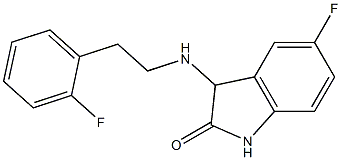 5-fluoro-3-{[2-(2-fluorophenyl)ethyl]amino}-2,3-dihydro-1H-indol-2-one|