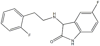  5-fluoro-3-{[2-(2-fluorophenyl)ethyl]amino}-2,3-dihydro-1H-indol-2-one