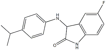 5-fluoro-3-{[4-(propan-2-yl)phenyl]amino}-2,3-dihydro-1H-indol-2-one|