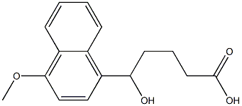 5-hydroxy-5-(4-methoxynaphthalen-1-yl)pentanoic acid Structure