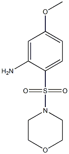 5-methoxy-2-(morpholine-4-sulfonyl)aniline,,结构式