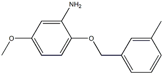 5-methoxy-2-[(3-methylbenzyl)oxy]aniline Structure