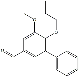 5-methoxy-6-propoxy-1,1'-biphenyl-3-carbaldehyde Structure