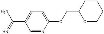 6-(tetrahydro-2H-pyran-2-ylmethoxy)pyridine-3-carboximidamide Struktur