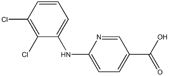 6-[(2,3-dichlorophenyl)amino]pyridine-3-carboxylic acid Struktur