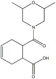 6-[(2,6-dimethylmorpholin-4-yl)carbonyl]cyclohex-3-ene-1-carboxylic acid|