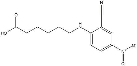 6-[(2-cyano-4-nitrophenyl)amino]hexanoic acid,,结构式