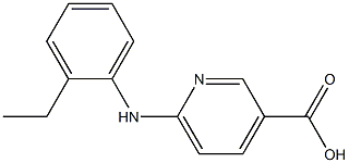 6-[(2-ethylphenyl)amino]pyridine-3-carboxylic acid Structure