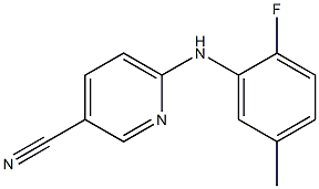  6-[(2-fluoro-5-methylphenyl)amino]pyridine-3-carbonitrile