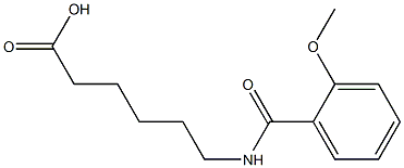 6-[(2-methoxybenzoyl)amino]hexanoic acid,,结构式