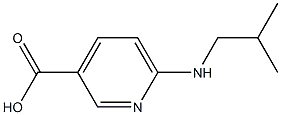6-[(2-methylpropyl)amino]pyridine-3-carboxylic acid Struktur