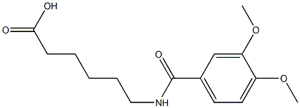 6-[(3,4-dimethoxybenzoyl)amino]hexanoic acid