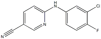 6-[(3-chloro-4-fluorophenyl)amino]pyridine-3-carbonitrile