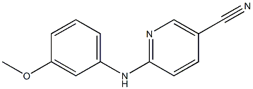 6-[(3-methoxyphenyl)amino]nicotinonitrile Structure