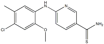 6-[(4-chloro-2-methoxy-5-methylphenyl)amino]pyridine-3-carbothioamide