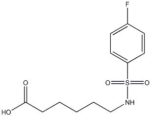 6-[(4-fluorobenzene)sulfonamido]hexanoic acid