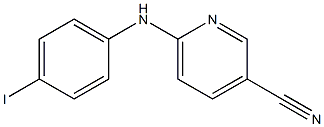 6-[(4-iodophenyl)amino]pyridine-3-carbonitrile Struktur