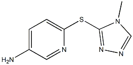 6-[(4-methyl-4H-1,2,4-triazol-3-yl)sulfanyl]pyridin-3-amine Struktur